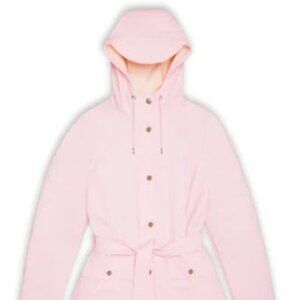 NWT Rains Curve W Jacket Light Pink Rain Jacket Coat Candy Pink Size Large